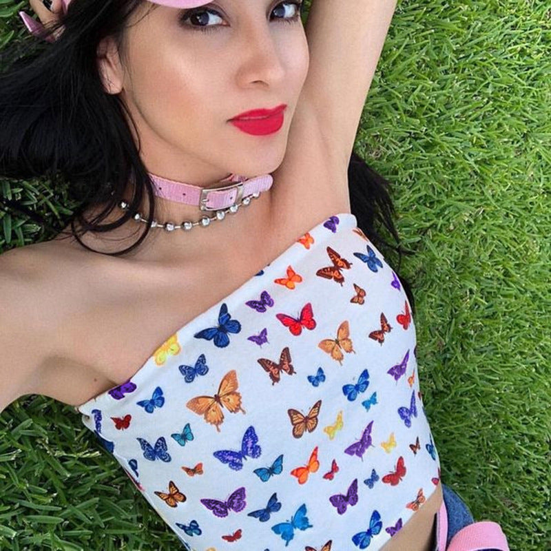 Butterfly Cropped Top