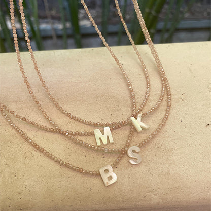 Shell Letter Necklace