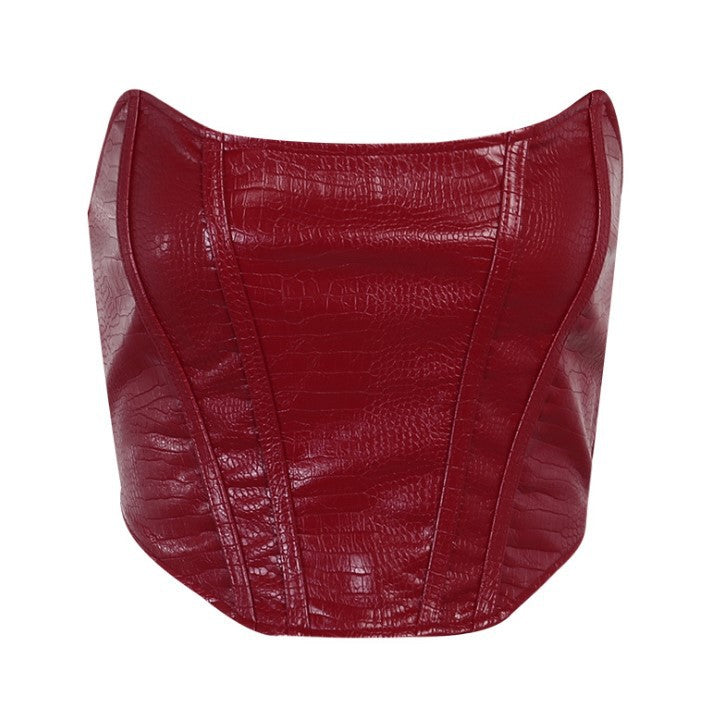 Leather Girdle Top, Free Products, Fashion Sinners
