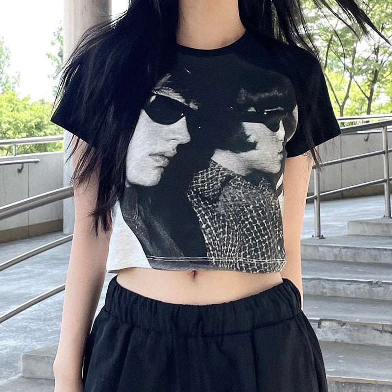 Goth Head Print Shirt