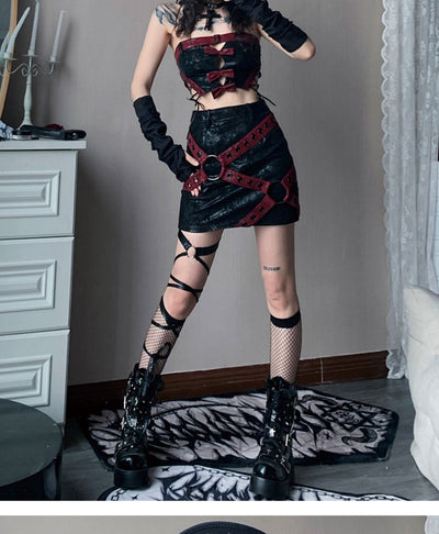 Gothic Punk Skirt, Fashion Sinners