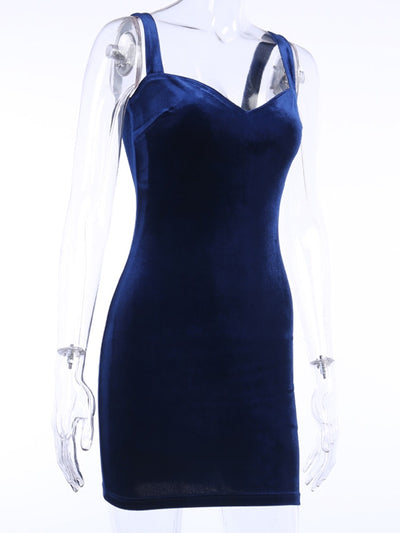 Blue Drap Dress